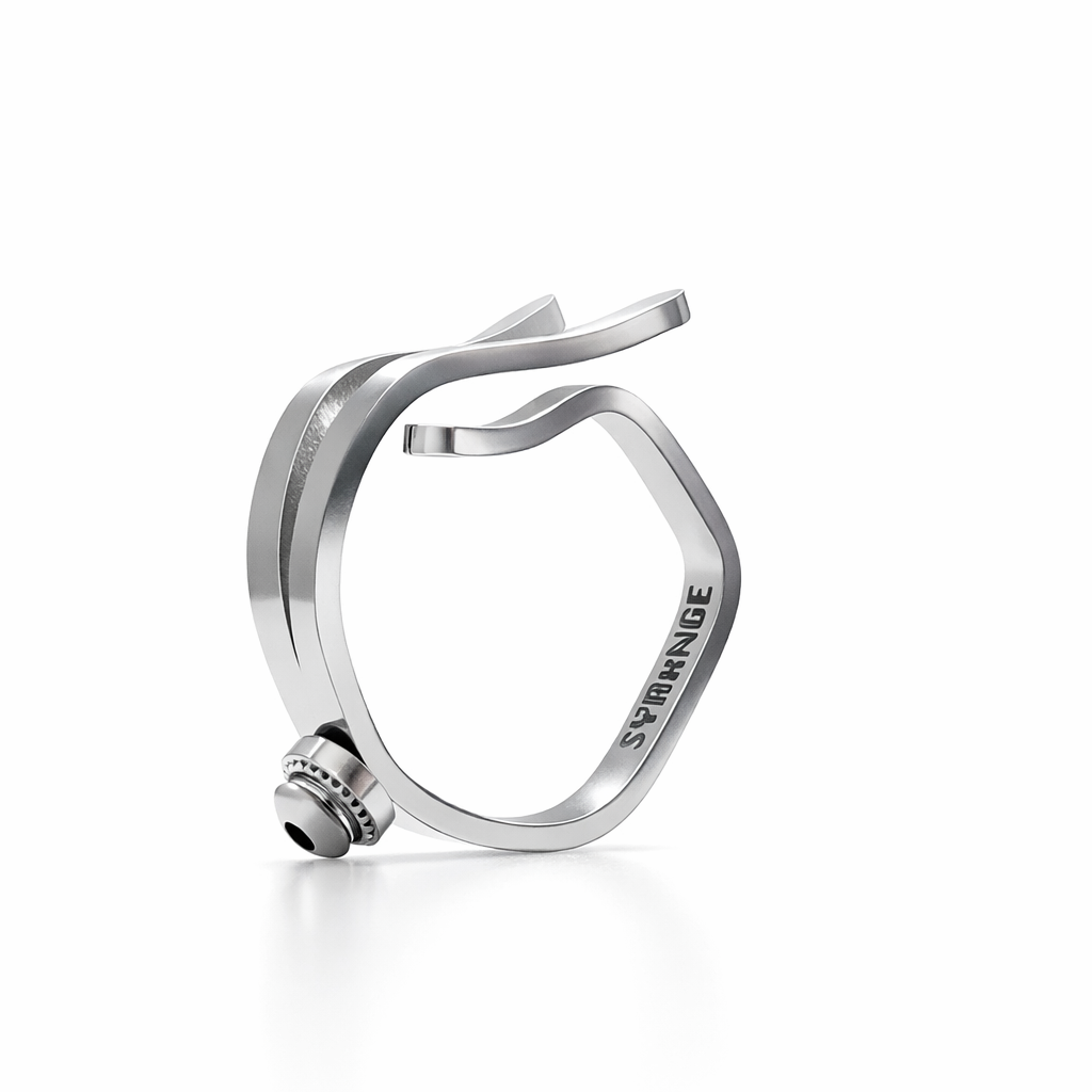 V-Ring stainless steel syringe accessory